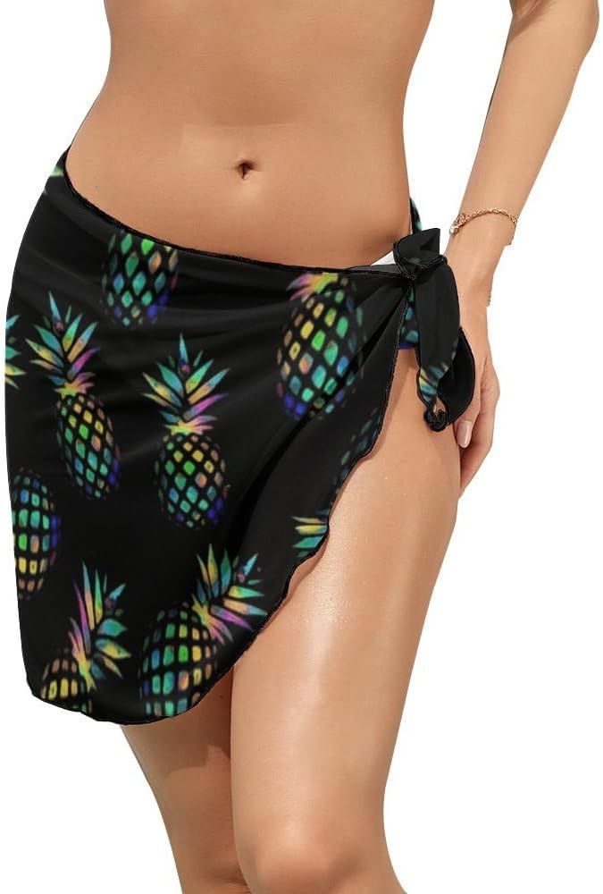 Women's Swimsuit Cover-Up Sarong Beach Bikini Wrap Sheer Short Skirt Chiffon Scarf for Pool Vacat... | Amazon (US)