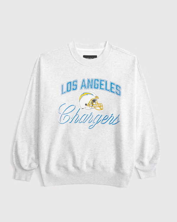NFL Los Angeles Chargers Graphic Vintage Sunday Crew | NFL Los Angeles Chargers | Abercrombie.com | Abercrombie & Fitch (US)