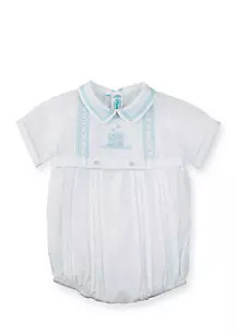 Creeper with Pintucks and Train Embroidery | Belk