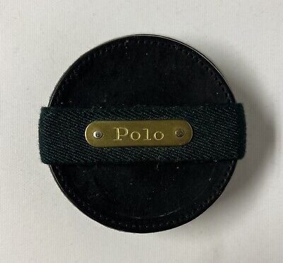 Vintage Polo Ralph Lauren Set of 4 Black Leather Coasters w/ Holder - Made USA  | eBay | eBay US