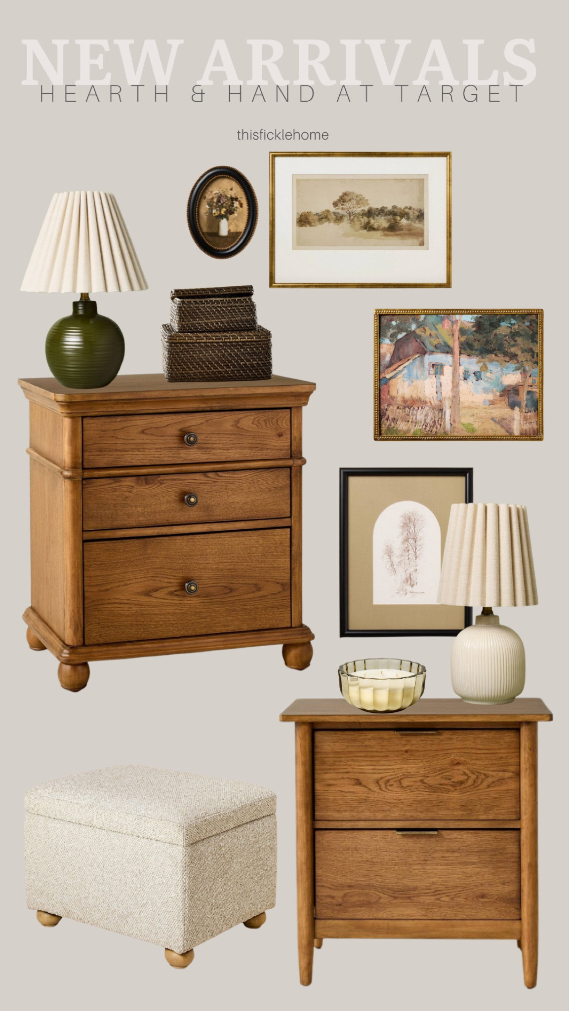 New Hearth and Hand collection at Target

Upholstered storage ottoman. Vintage-style framed art. Ribbed ceramic lamp. Scalloped candle. Rattan decorative boxes. 3 drawer wood nightstand. 2 drawer wood nightstand.

Fall home decor.

#LTKHome #LTKSeasonal