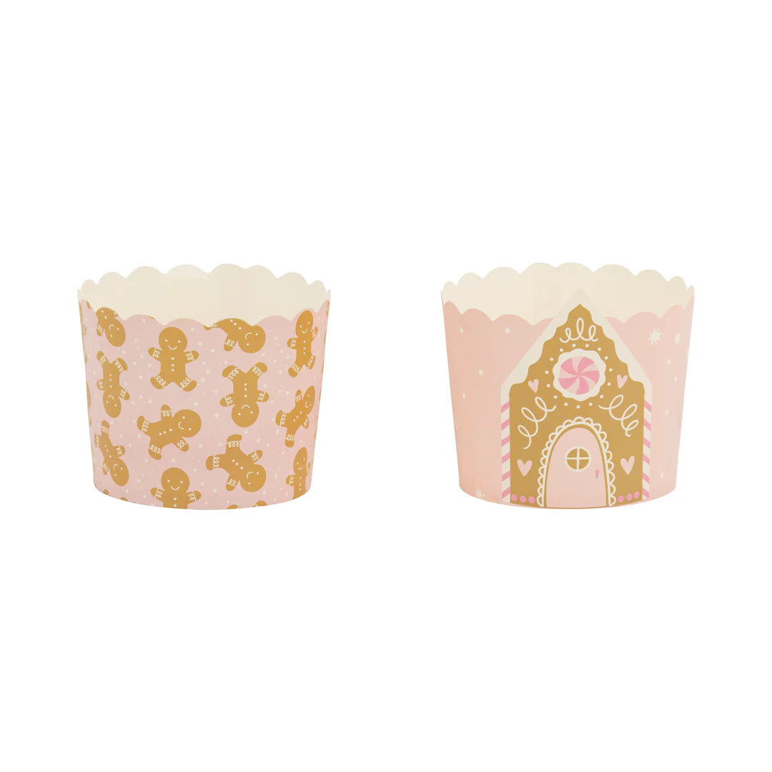 Pink Gingerbread House 5 oz Baking Cups | My Mind's Eye