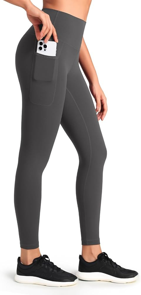 HeyNuts Pro Leggings with Pockets 25'', High Waisted 7/8 Workout Pants | Amazon (US)