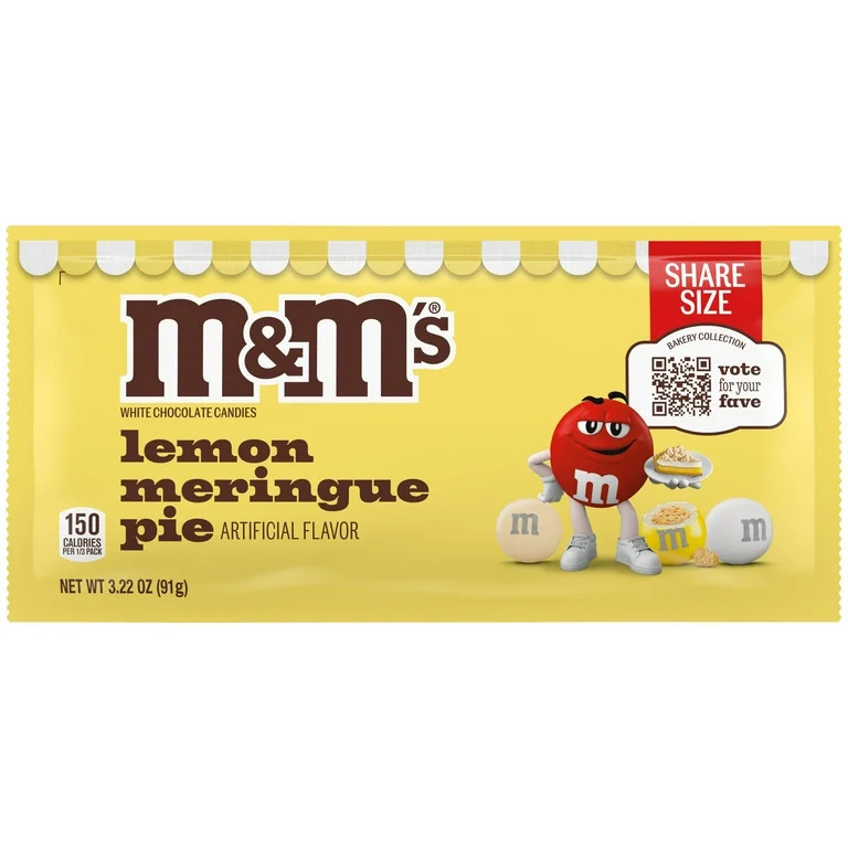 M&M's Lemon Merengue Pie White Chocolate Candy - 3.22 oz Bag | Walmart (US)