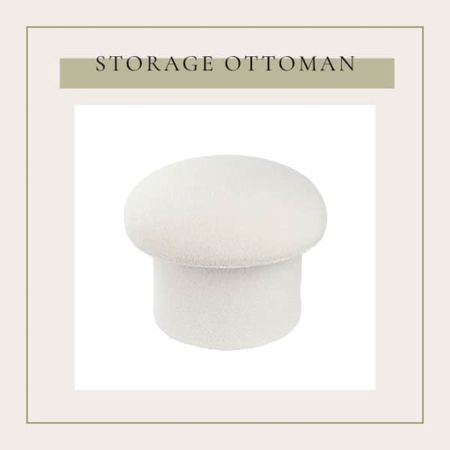 Love this affordable storage ottoman for dorm room decor. It serves as additional seating plus you can hide the clutter! It comes in this ivory boucle fabric and in terracotta. 

#LTKhome #LTKunder50 #LTKBacktoSchool