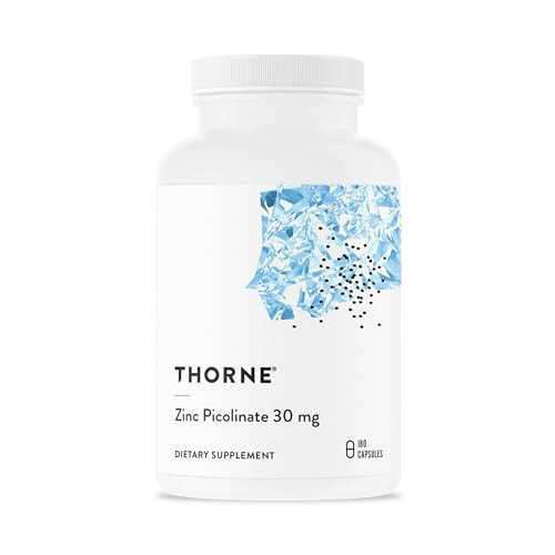 THORNE Zinc Picolinate 30 mg, Highly Absorbable Zinc, 180 Capsules | Amazon (US)