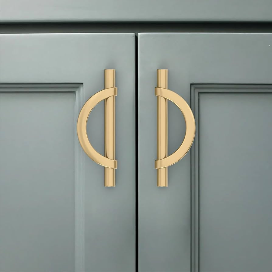 Amerdeco 10 Pack Champagne Bronze Cabinet Pulls 3.75 Inch(96MM) Hole Centers Kitchen Cabinet Hand... | Amazon (US)