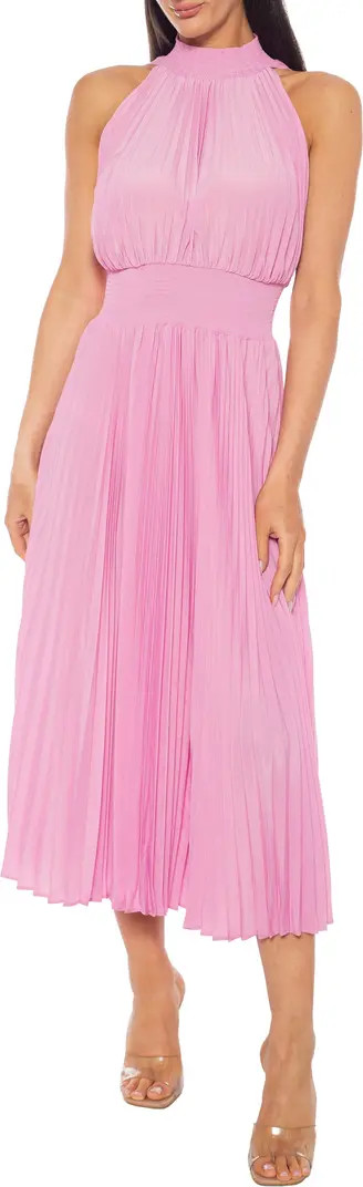 Pleated Midi Dress | Nordstrom Rack