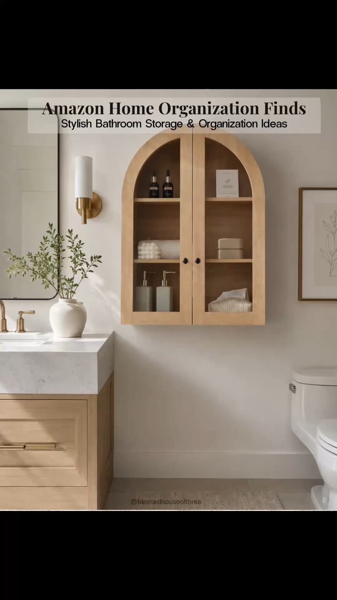 Amazon bathroom organization finds that make keeping everyday essentials organized look so much prettier. From a beautiful arched bathroom storage cabinet and fluted vanity with drawers to countertop organizers, woven toilet paper storage, makeup storage and bathroom accessory organizers, these Amazon home organization finds combine function with an elevated neutral look. Such good bathroom storage ideas for creating a clean, organized space without sacrificing style!

#LTKHome #LTKSaleAlert