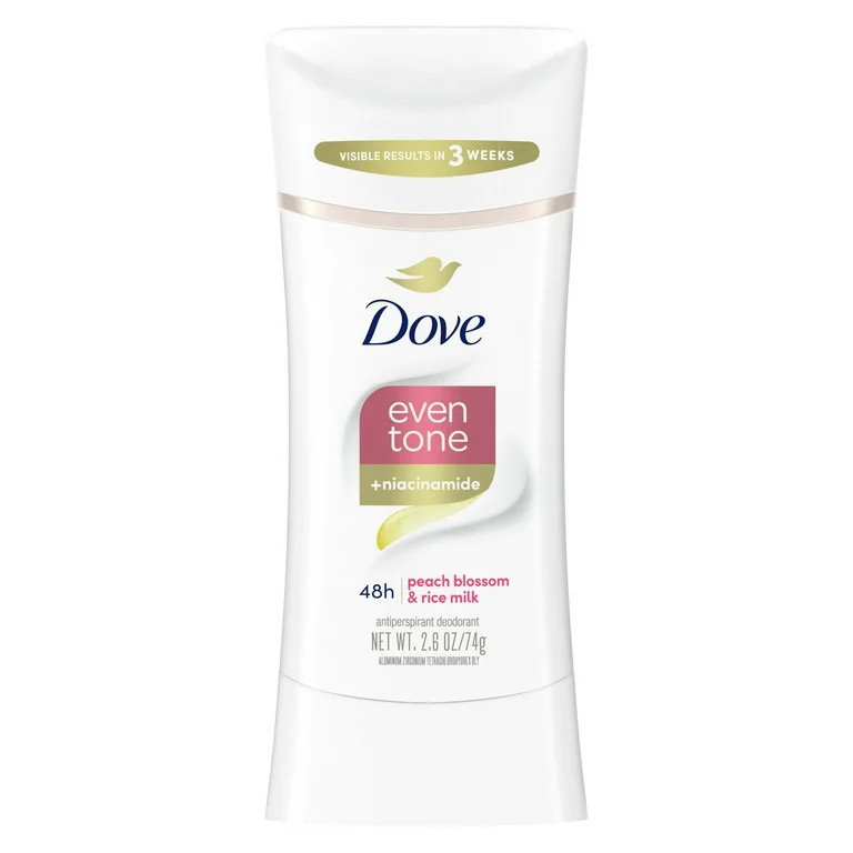 Dove Even Tone Women's Antiperspirant Deodorant Stick Peach Blossom & Rice Milk for All Skin, 2.6... | Walmart (US)