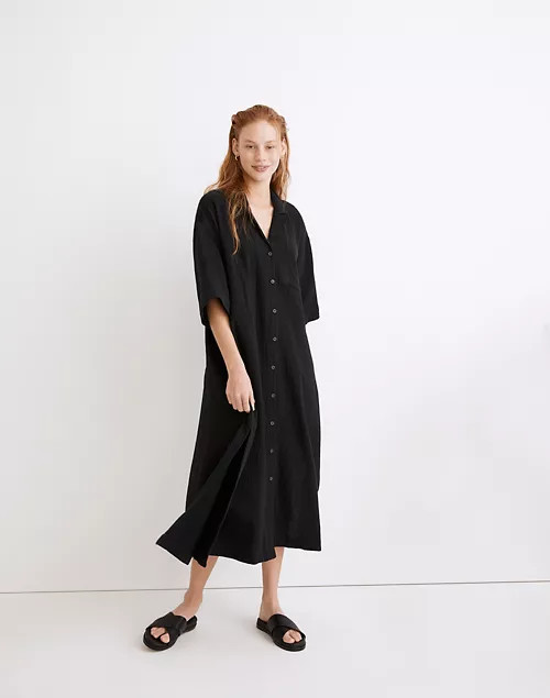 Lightestspun Cover-Up Maxi Shirtdress | Madewell