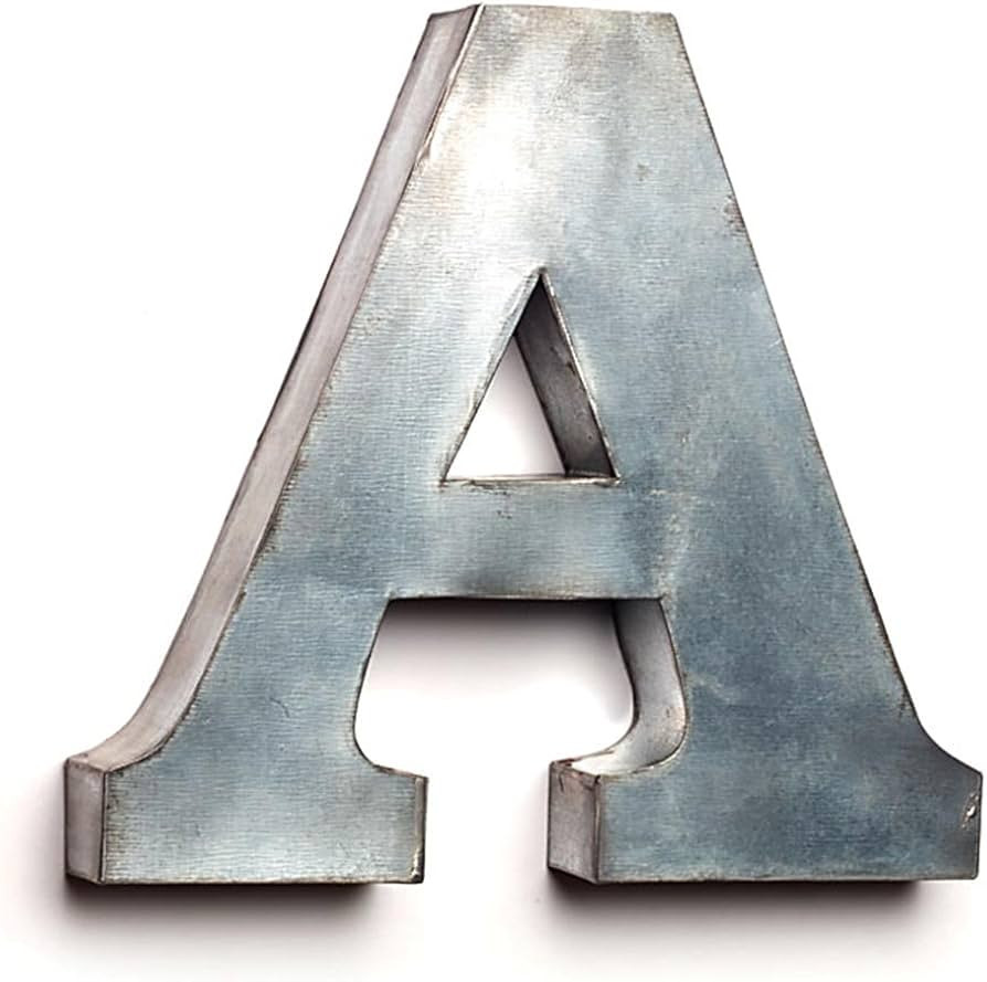 The Country House Collection Large Decorative Tin Letters - A | Amazon (US)