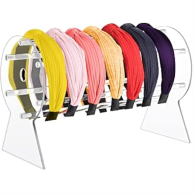 Click for more info about Cdhyx Headband Holder Organizer Clear Round Body Acrylic Headband Holders Holiday Gifts for Women an