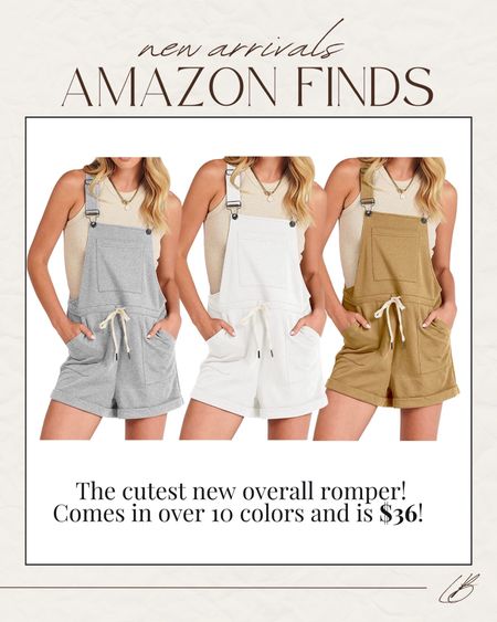 How cute are these overalls from Amazon?! Come in tons of colors & fits tts! #founditonamazon 

Lee Anne Benjamin 🤍

#LTKstyletip #LTKunder50 #LTKFind
