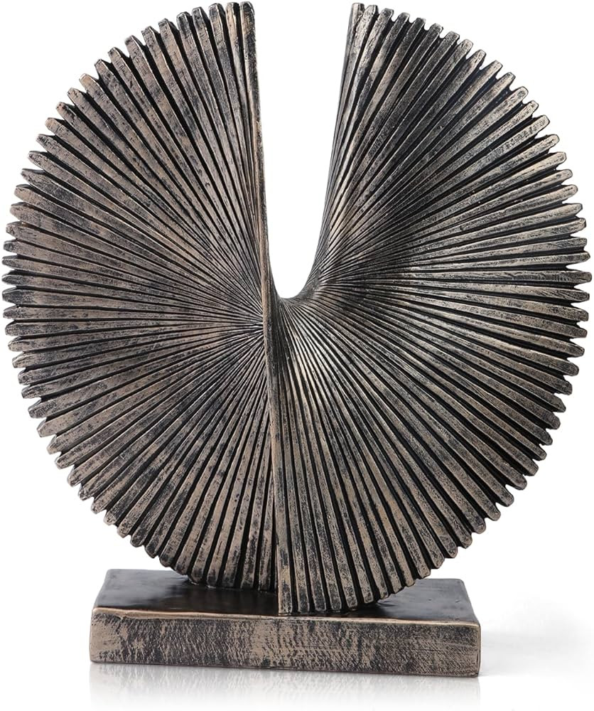 Modern Abstract Round Decorative Sculpture , Dining Living Room Desk Decor,Geometric Home Decor S... | Amazon (US)
