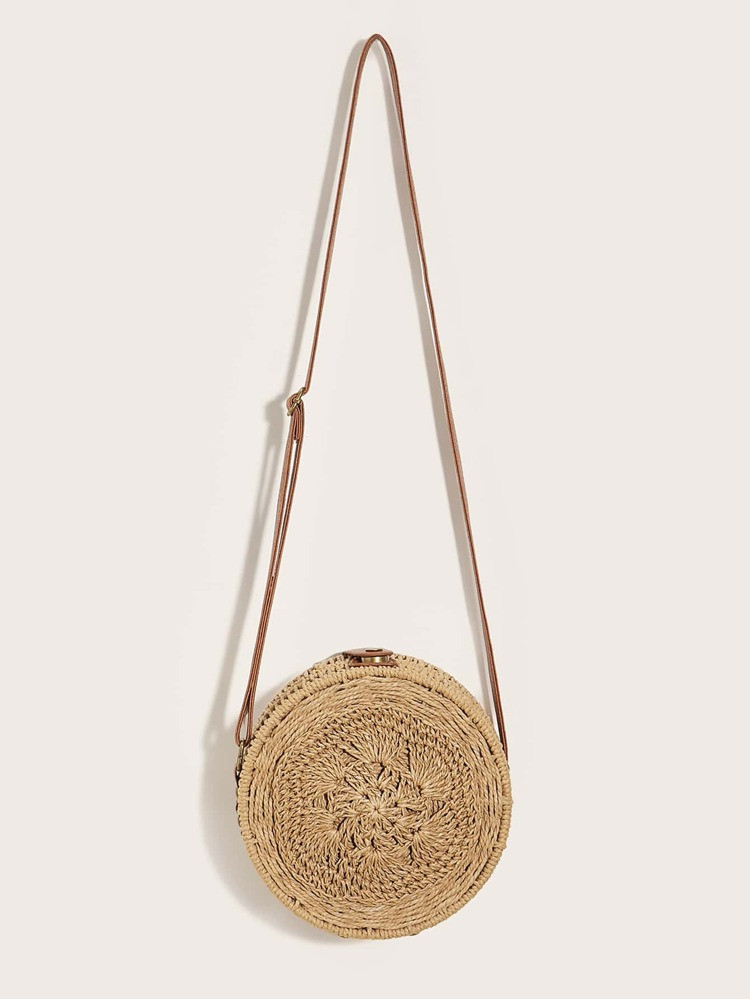 Braided Round Crossbody Bag | SHEIN