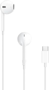 Apple EarPods Headphones with USB-C Plug, Wired Ear Buds with Built-in Remote to Control Music, P... | Amazon (US)