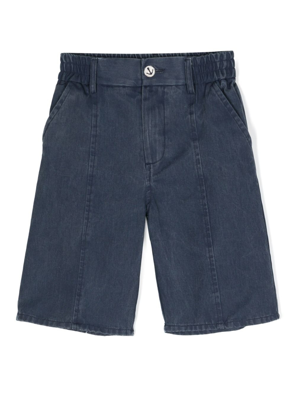 Monnalisa dark-wash denim shorts - Blue | Farfetch Global