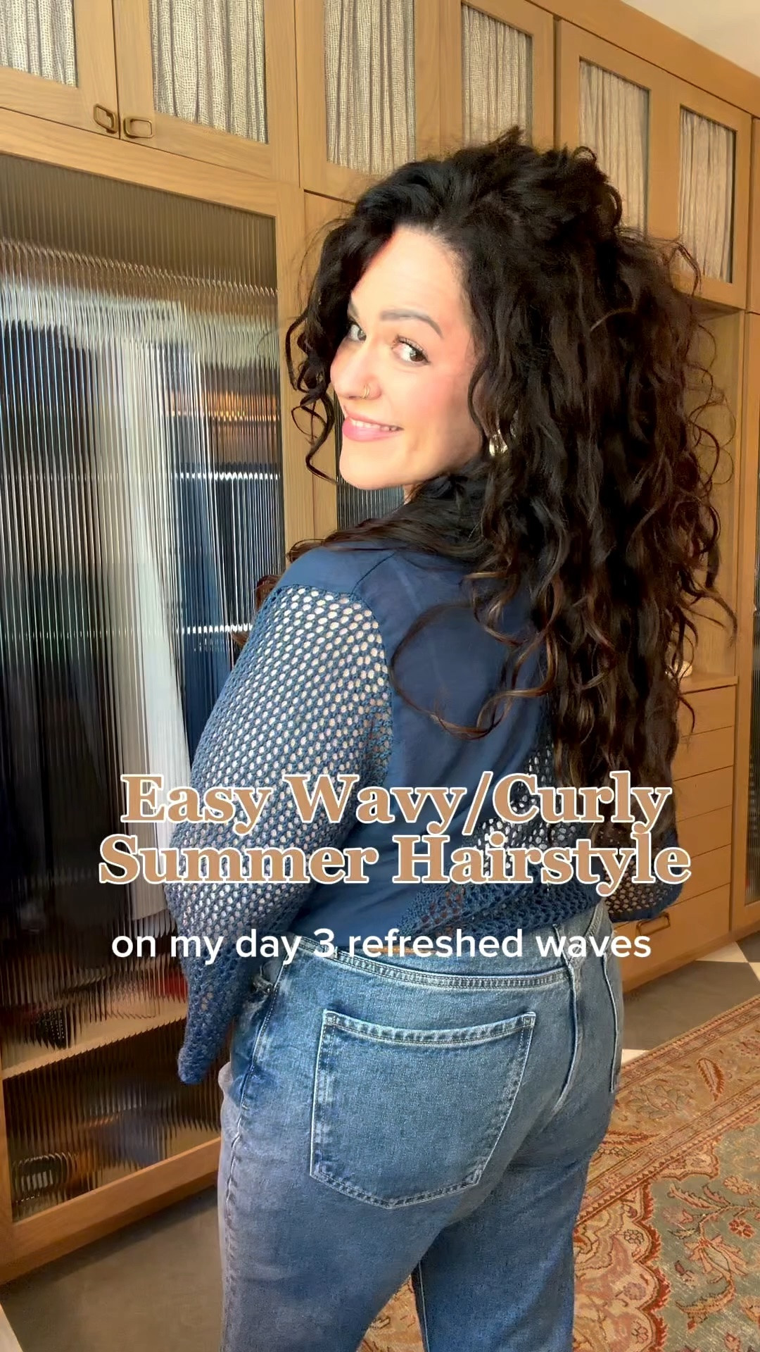 quick wavy curly half-up hairstyle for summer. 

This clip is doing the most, my hair is heavy and it didn’t budge all day! 🤌🏼

#LTKBeauty #LTKSeasonal #LTKMidsize