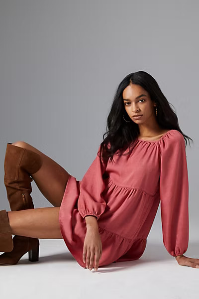 Verity Tiered Tunic Dress | Anthropologie (US)