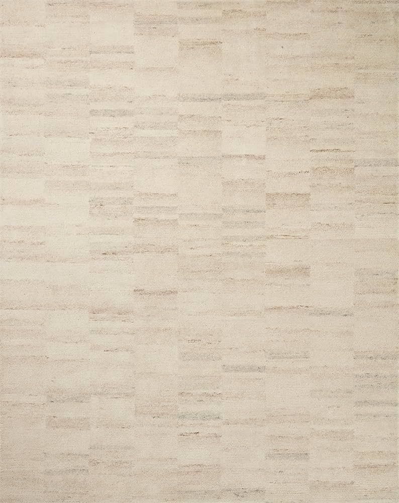Loloi Amber Lewis x Rocky Collection ROC-03 Natural/Fog, 11'-6" x 15', Area Rug | Amazon (US)