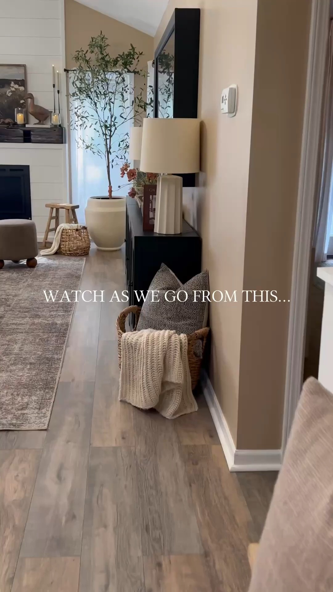 Watch as we go from this… to this.👀 

But what didn’t change? The timeless, durable foundation under it all— Seaside Gallery Series Select Surfaces flooring. 

We chose it 5 years ago for its beautiful, real-wood look—but it’s the functionality that’s kept us loving it every season since.
✔️ Pre-attached backing (one less step to install!)
✔️ Easy DIY installation
✔️Waterproof, Scratch resistant & AC5 traffic rating
✔️ Pairs with any decor style

✨ Now through Sept. 20th, it’s 20% off—unlimited boxes! 🛒 Available in-club & online at Sam’s Club.
If you’ve been thinking about upgrading your floors, this is the time.

#homeupgrade #neutralstyle #livingroom  #fallvibes 

Laminate flooring | living room rug | living room | neutral decor | faux stems | home decor finds | neutral decor | living room decor | cozy home | affordable decor |  | home decor | home inspiration | affordable flooring | coffee table | vignette | spring decor | coffee table styling | spring coffee table decor | cozy moody home | moody decor | neutral home | framed artwork | home upgrade

#LTKHome #LTKSaleAlert #LTKSeasonal