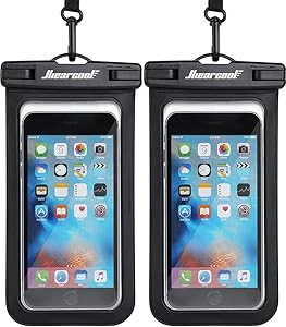Hiearcool Universal Waterproof Case, Waterproof Phone Pouch Compatible for iPhone 14 13 12 11 Pro... | Amazon (US)