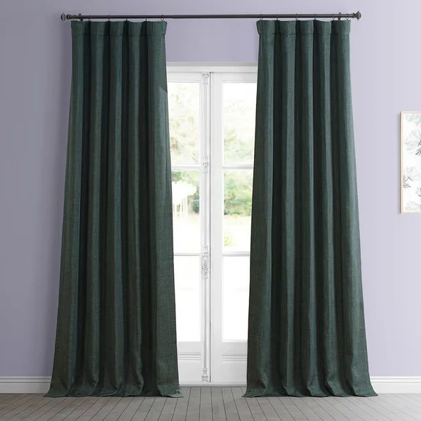 Clem Solid Room Darkening Rod Pocket Single Curtain Panel | Wayfair North America