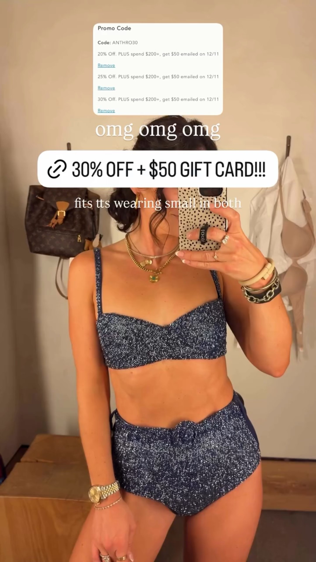 Swimsuit on sale use code ANTHRO30. Fits tts wearing small in both pieces. #meandmrjones 

#LTKCyberWeek #LTKHoliday #LTKGiftGuide