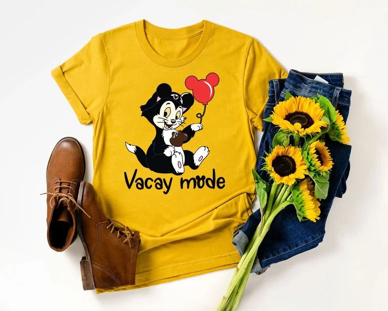 Figaro T-shirt, Pinocchio Shirt, Geppetto's pet Shirt, Pinocchio Unsiex Shirt, Figaro Cat, Disney... | Etsy (US)