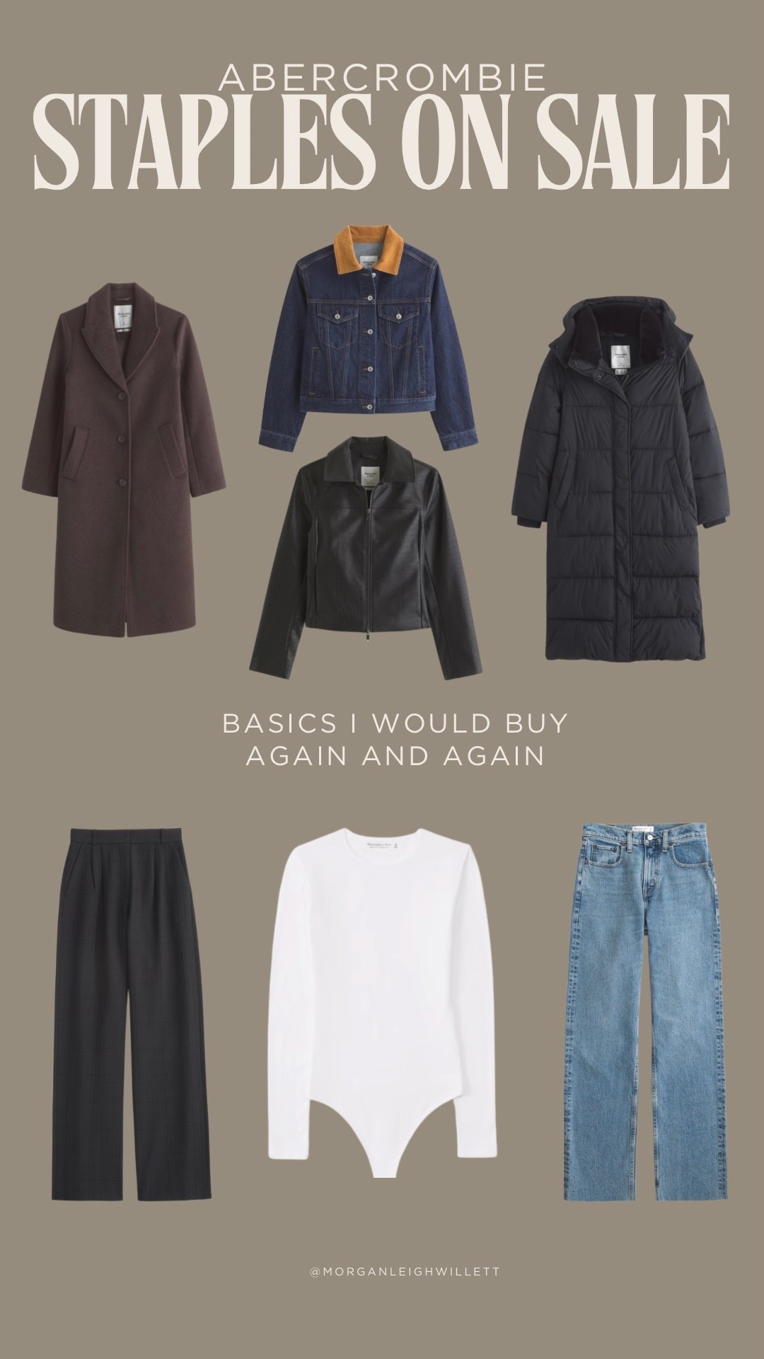 Cyber Monday sale! Some Abercrombie items I own + love - you cannot go wrong with some good basics 🫶 Most are an extra 15% off for CM! (I wear a 26 L in all pants and prefer the curve love line!) 

#LTKCyberWeek #LTKSaleAlert #LTKFindsUnder100