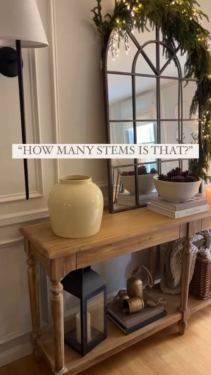 Christmas console table styling! 