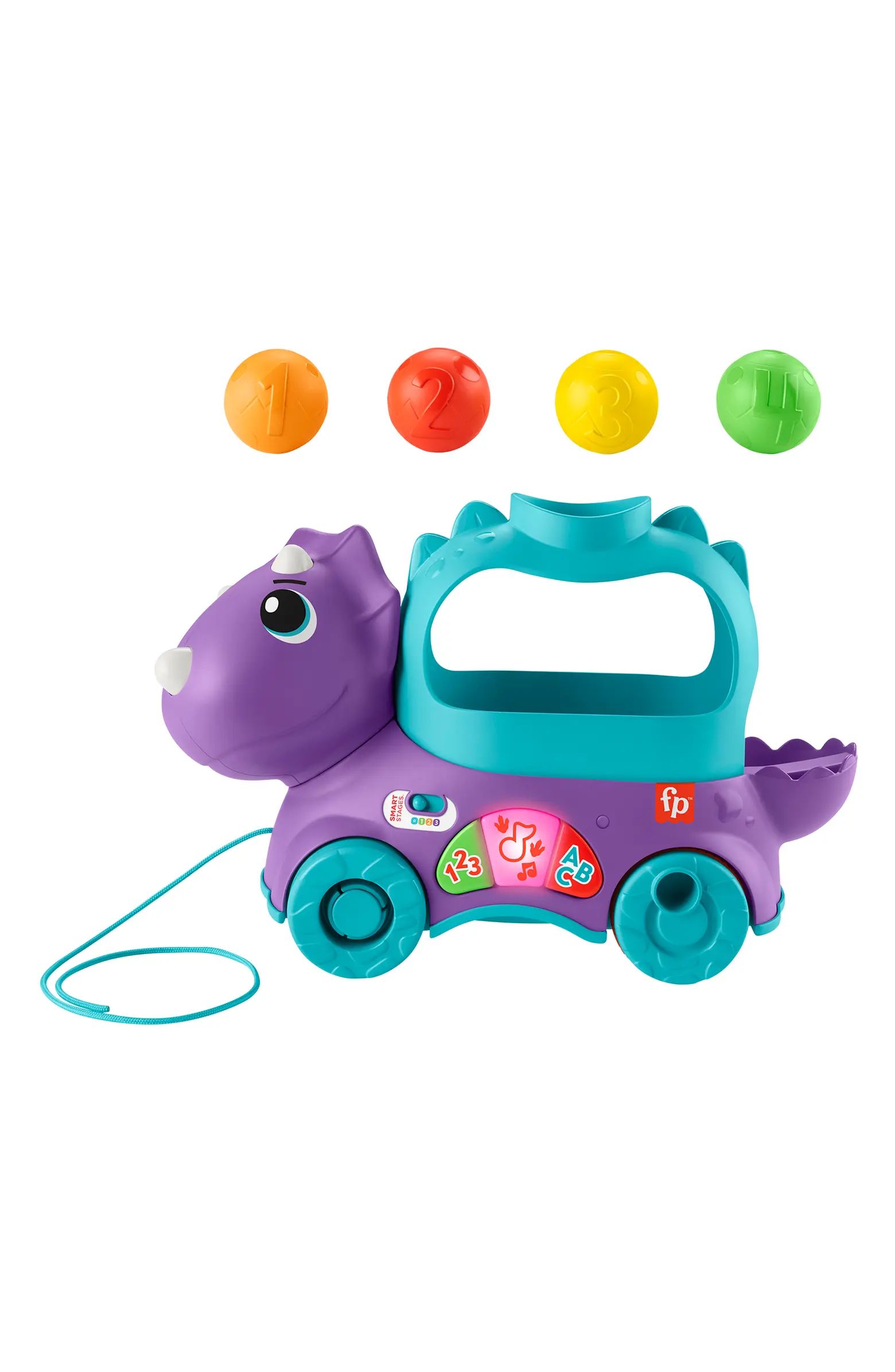 FISHER PRICE Poppin' Triceratops Dinosaur Interactive Musical Learning Toy | Nordstromrack | Nordstrom Rack
