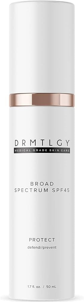 DRMTLGY Anti Aging Clear Face Sunscreen and Facial Moisturizer with Broad Spectrum SPF 45. Oil Fr... | Amazon (US)