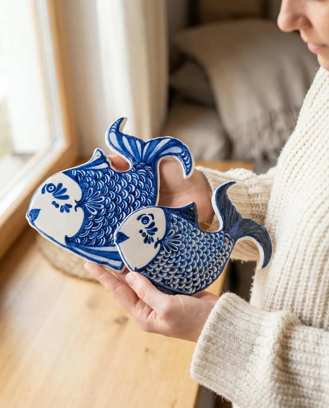 Blue Ceramic Fish Wall Decor – Handmade Turkish Tile Art | Etsy (Global)