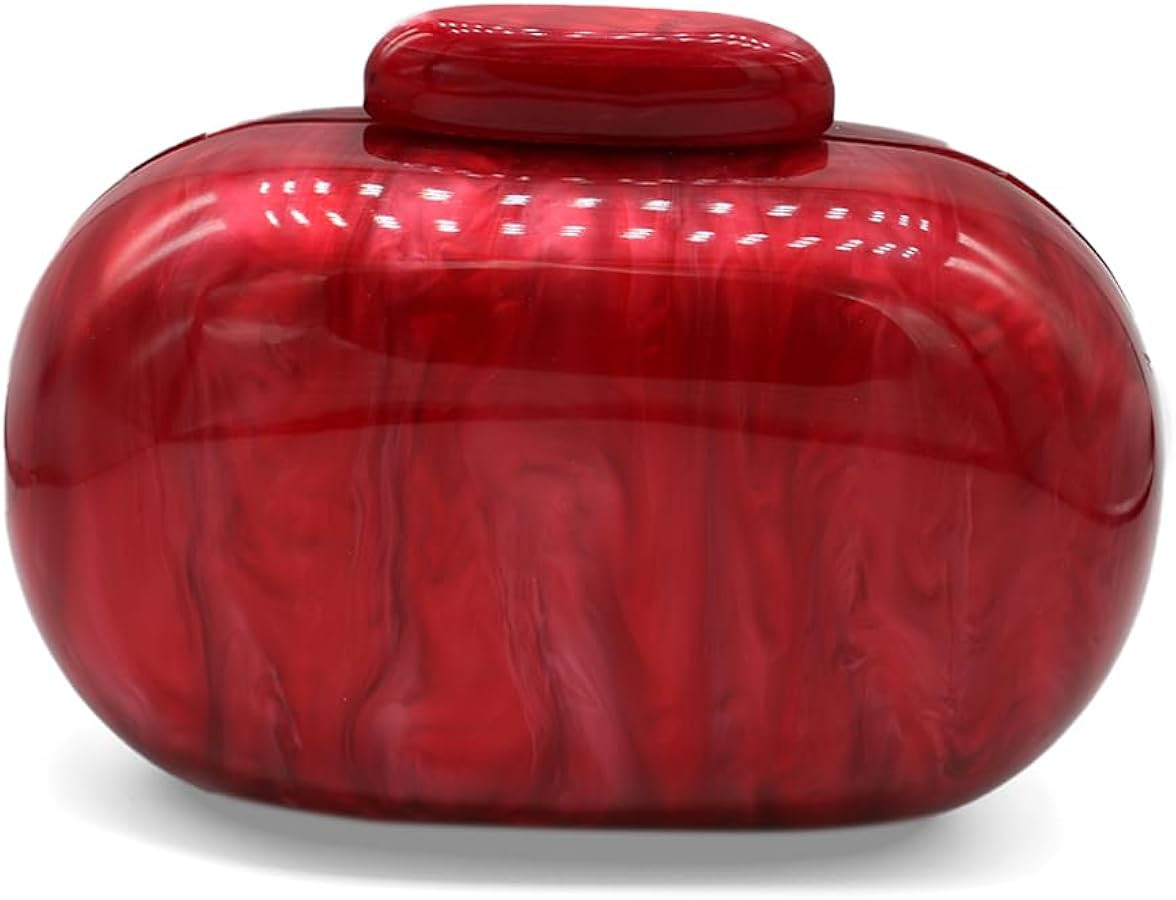 Acrylic Evening Clutch Bag for Women Shell Shape Shoulder Crossbody Bag Glitter Marble Purse Hand... | Amazon (US)