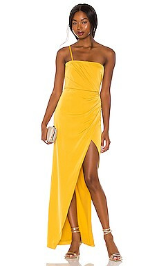 NBD Magnus Gown in Goldenrod from Revolve.com | Revolve Clothing (Global)