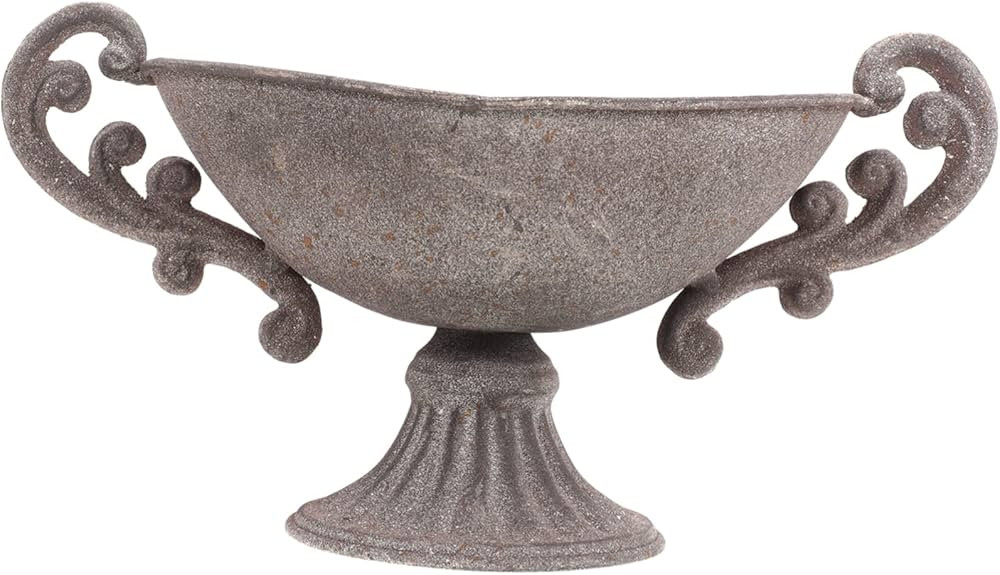 Outdoor Planters Classic Urn Planter Vintage Roman Style Pot Antique Vase Indoor Metal Outdoor De... | Amazon (UK)