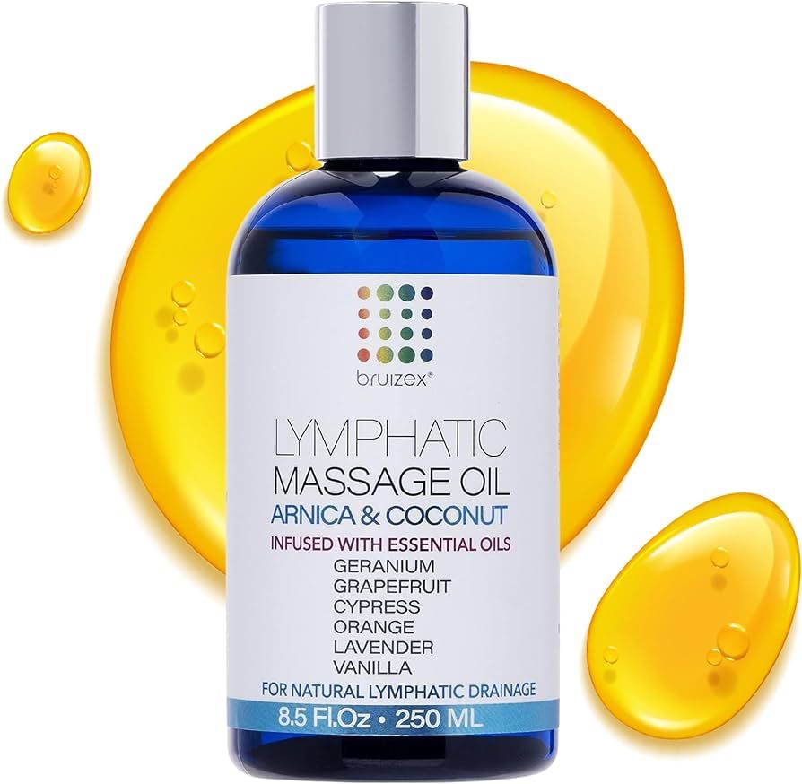Lymphatic Drainage Massage Oil with Arnica & Organic Coconut Oil, Post Surgery Recovery & Lipedem... | Amazon (US)