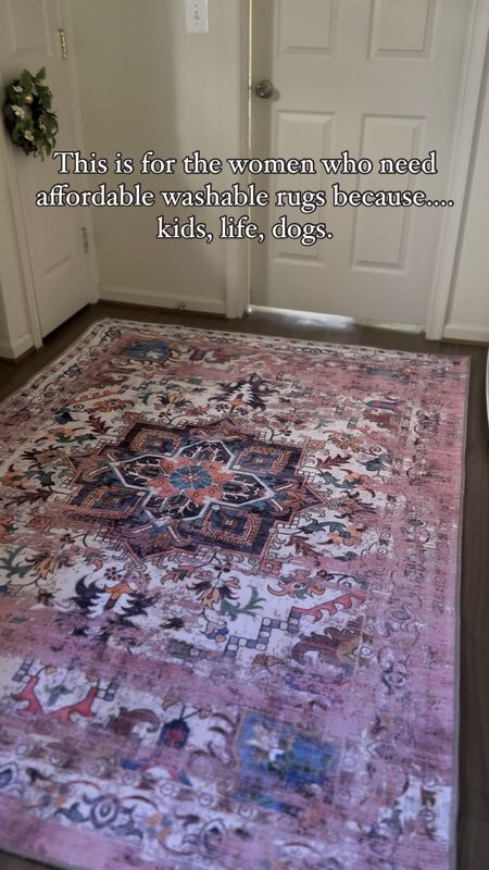 Washable rug 5x7, kitchen rug, living room rug, runner, bathroom rug, family friendly, dog friendly 

#LTKhome #LTKfamily #LTKVideo