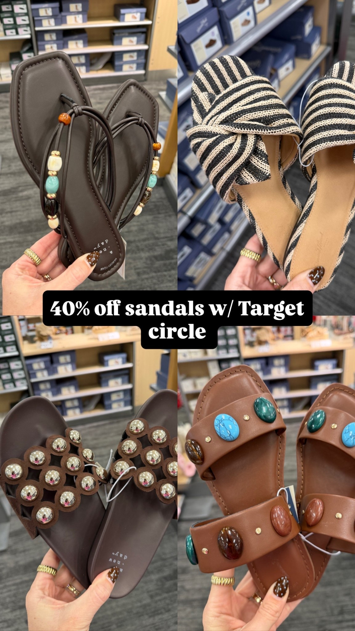 40% off target sandals with target circle 

#LTKTall #LTKOver40