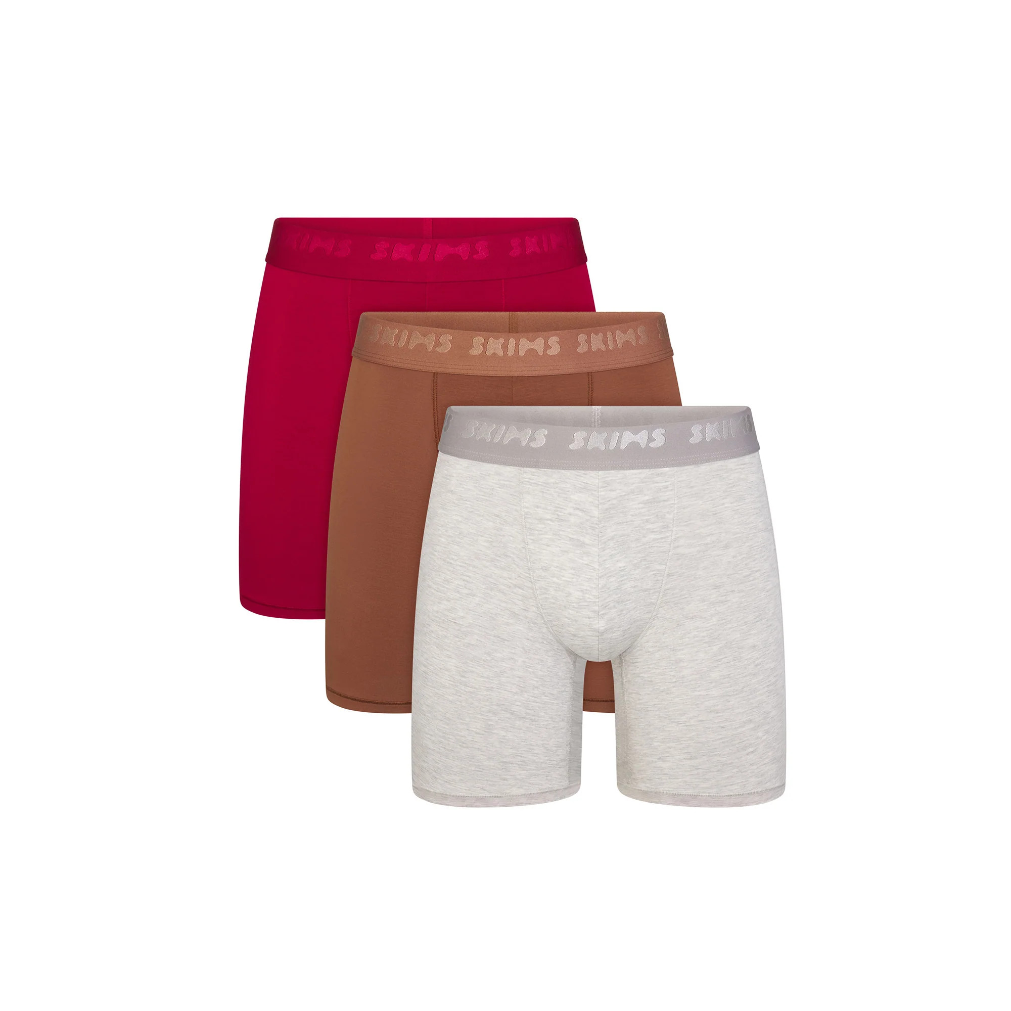 SKIMS STRETCH MENS 5" BOXER BRIEF 3-PACK | WOOD MULTI | SKIMS (US)
