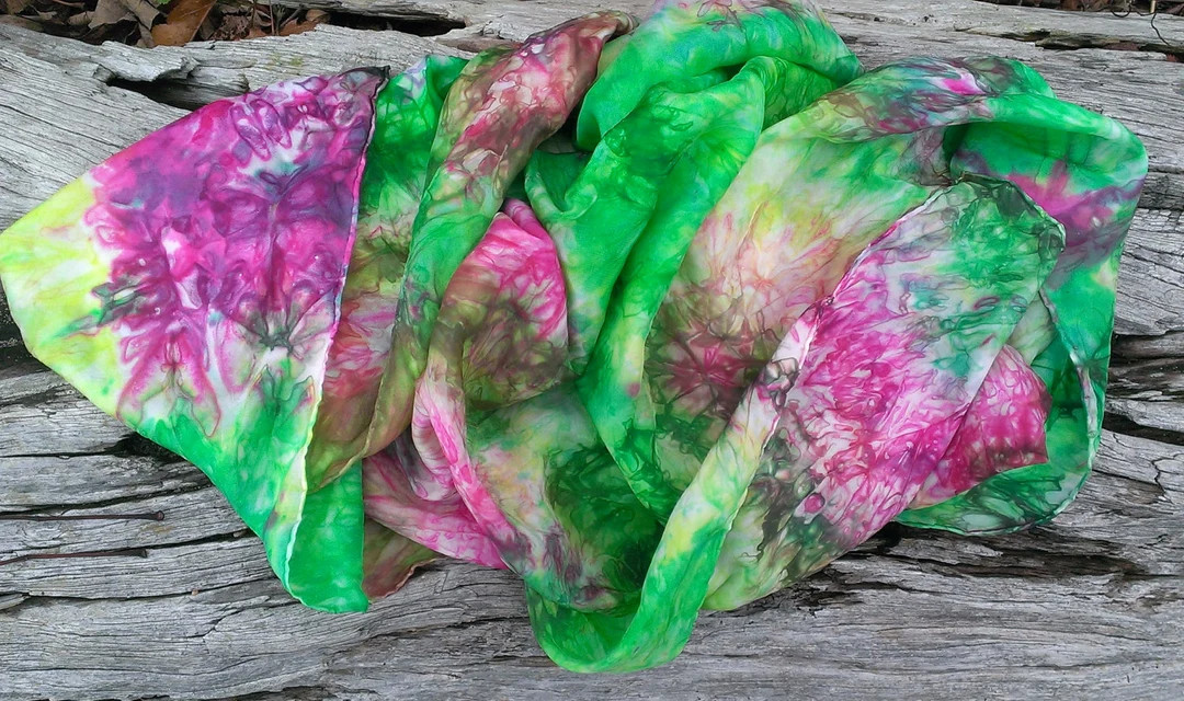 Playsilk Botanical Gardens Play Silk ~ Silk Scarf ~ Hand Dyed ~waldorf Inspired! - Etsy | Etsy (Global)