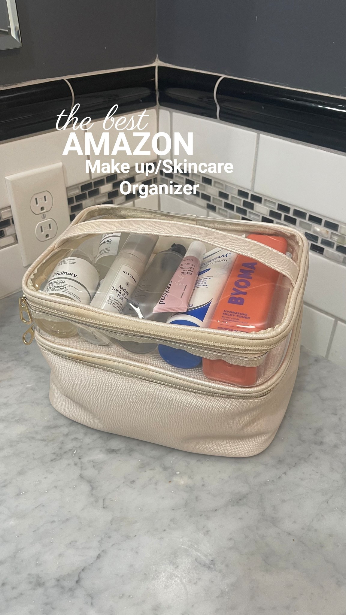 I am so obsessed with this organizer for my makeup and skincare that I bought it again when I lost mine on the plane! From Amazon and fits your brushes inside as well. #LTKbeauty

#LTKFindsUnder50 #LTKTravel