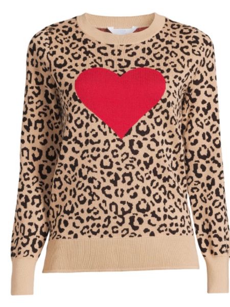 Valentine’s Day sweater at Walmart!! Leopard print red heart sweater at Walmart for Valentine’s Day! ❤️

#LTKSeasonal