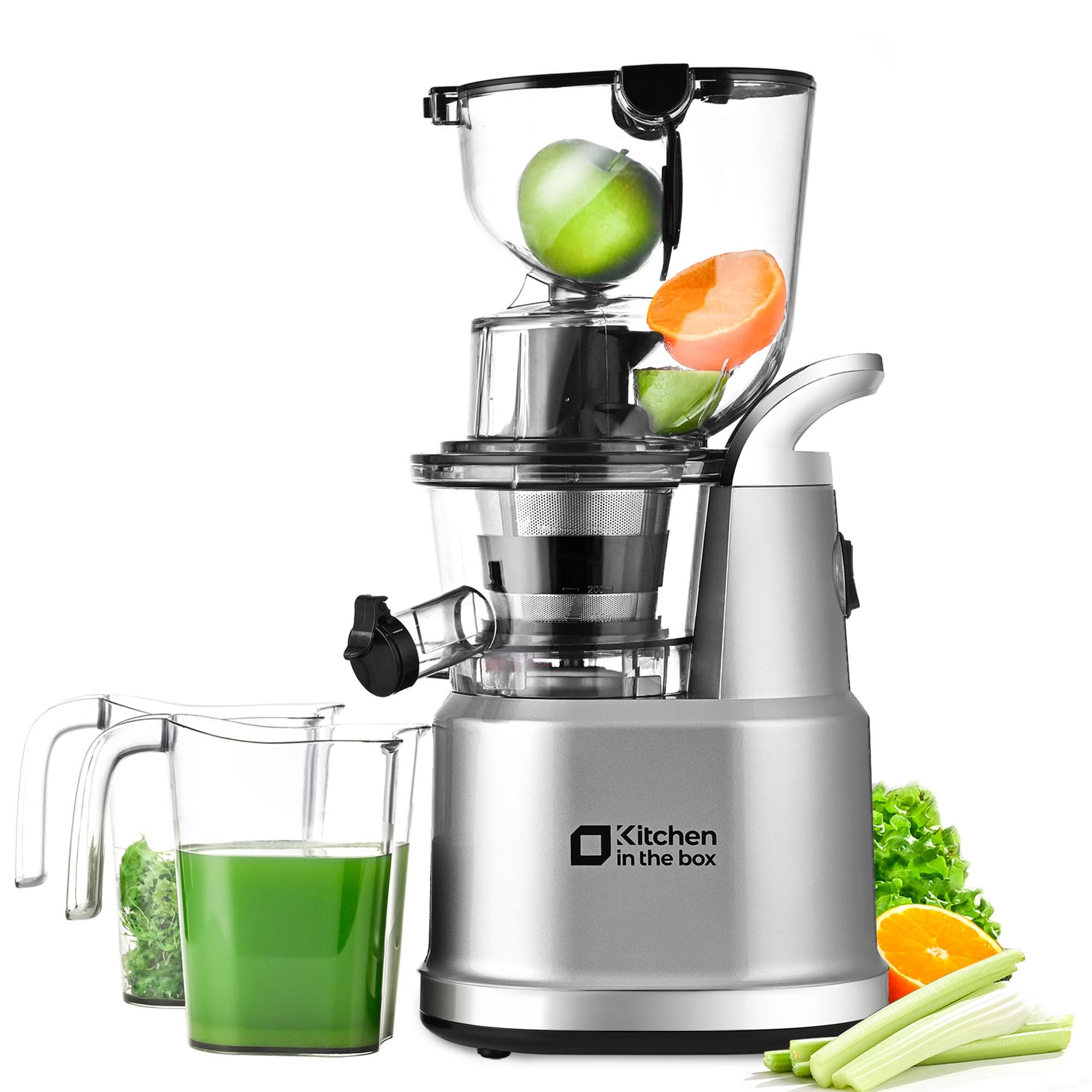 Cold Press Juicer Machines, Kitchen in the Box Slow Masticating Juicers Machine,3.26inch Large Wi... | Amazon (US)