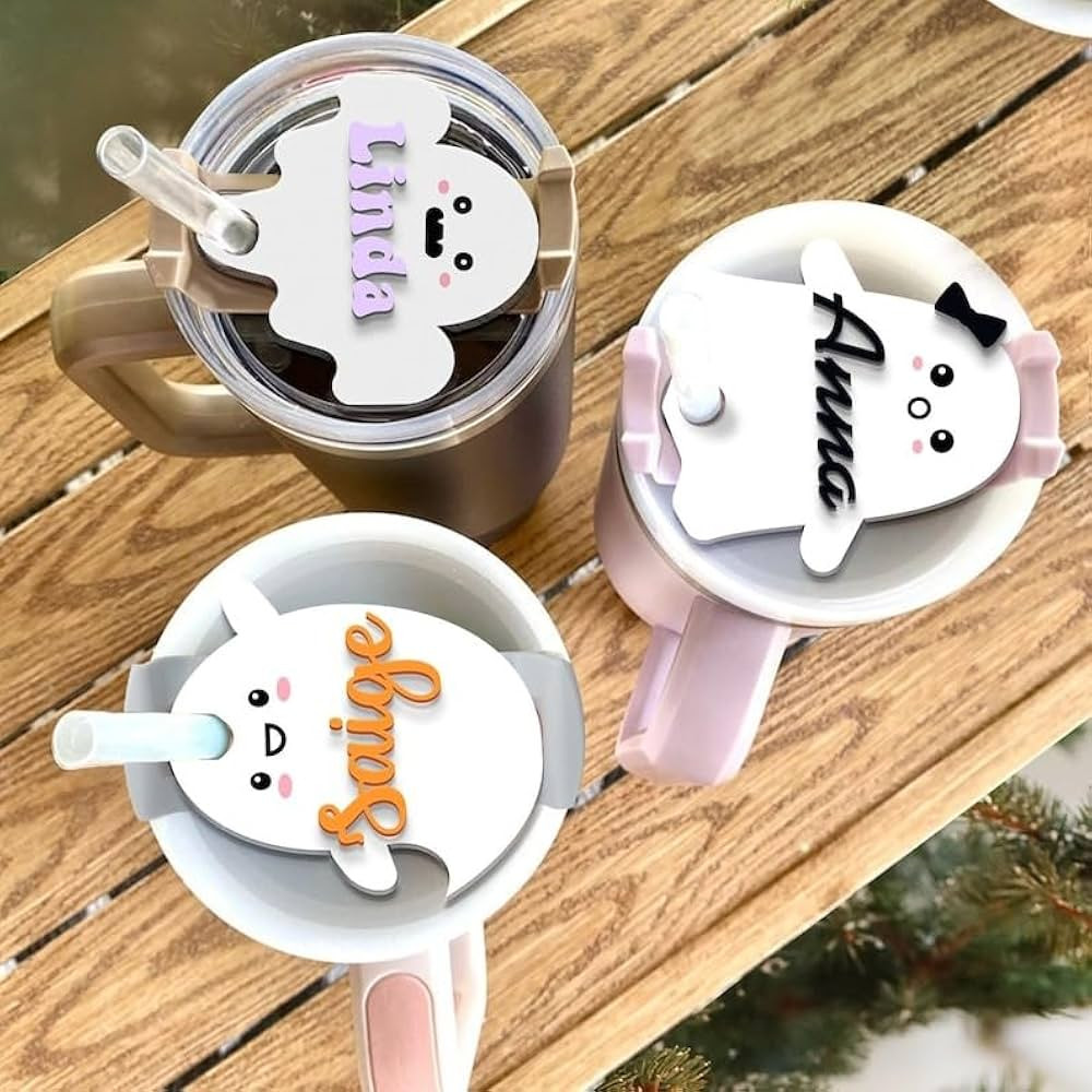 GOOD DEAL !!! 40oz, 30oz Personalized Name Tag, Halloween Basket Tags, Ghost Tags, Halloween Gift... | Amazon (US)