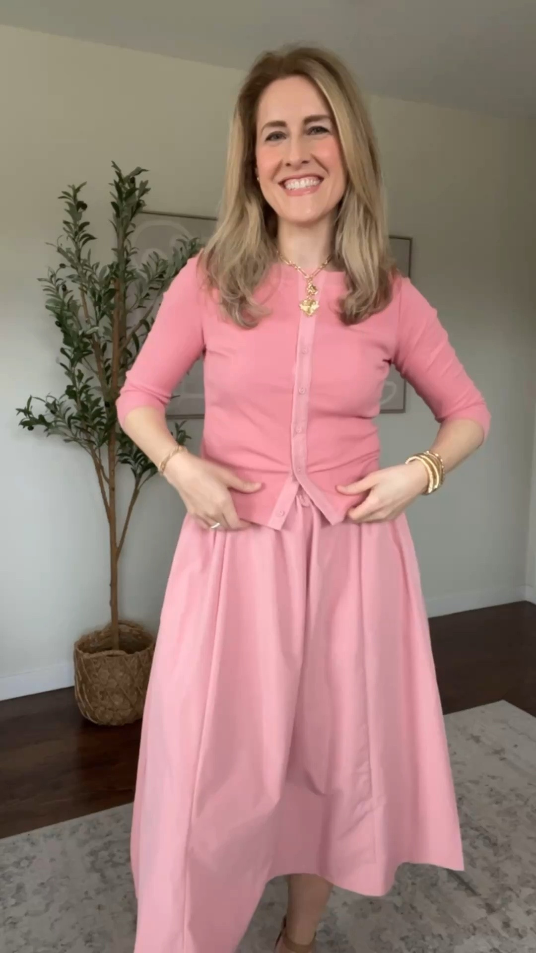Amazon cardigan and skirt set, very cute and unique yet simple! Cardigan is a thin lightweight stretchy ribbed fabric, skirt has a pull on elastic waist. Runs small, I went up one size to a medium. Lots of colors! #easter spring wedding guest party shower event occasion dressy dress

#LTKOver40