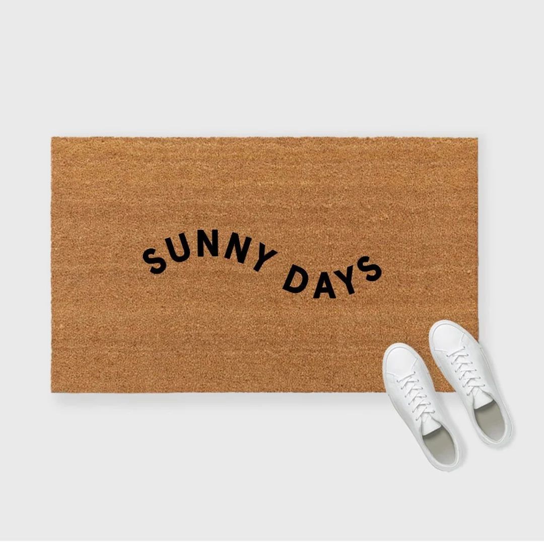 Sunny Days Doormat,hello Sunshine Doormat,summer Doormat,spring Doormat,custom 24 X 72 Inch Doorm... | Etsy (US)