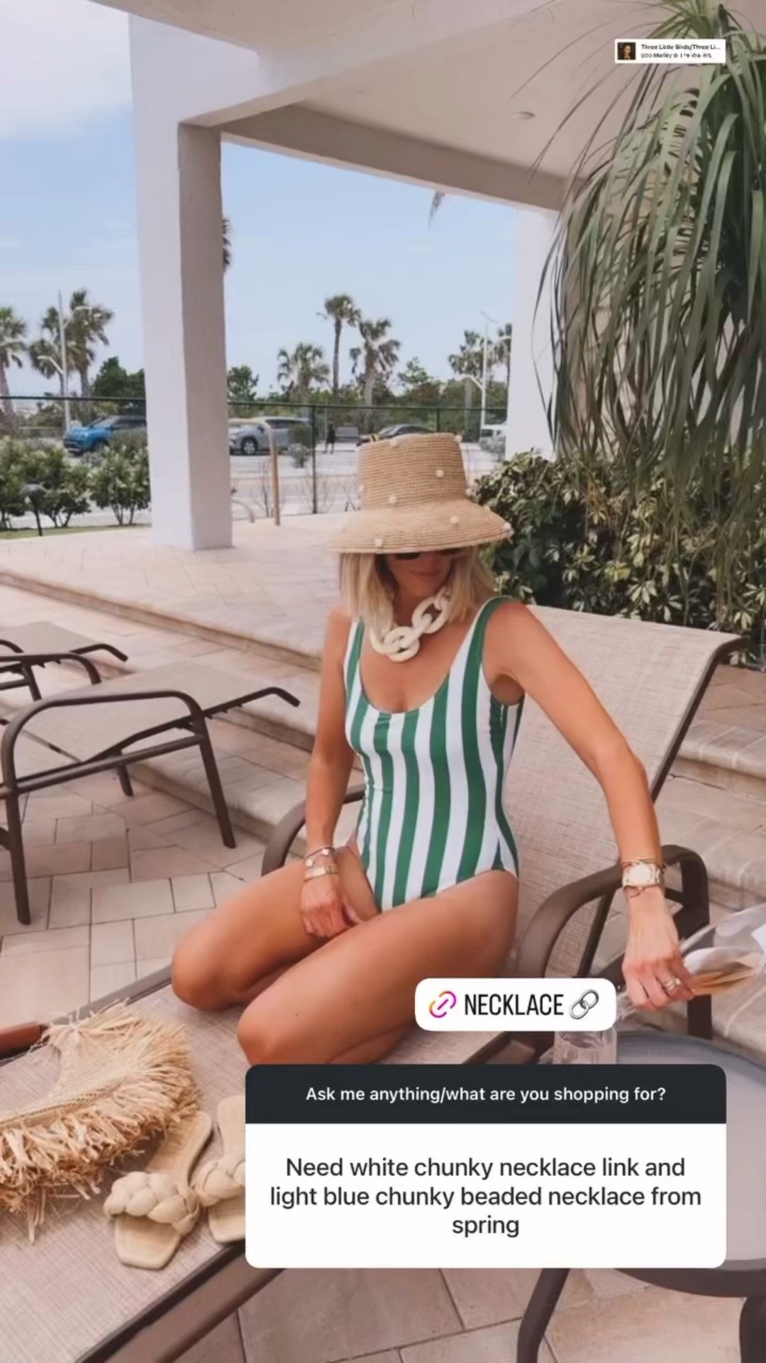 Swimsuit is last year from Tuckernuck.. but linked accessories and other swimsuits I love #springbreak #swim 